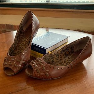 Jessica Simpson studded low wedge flats